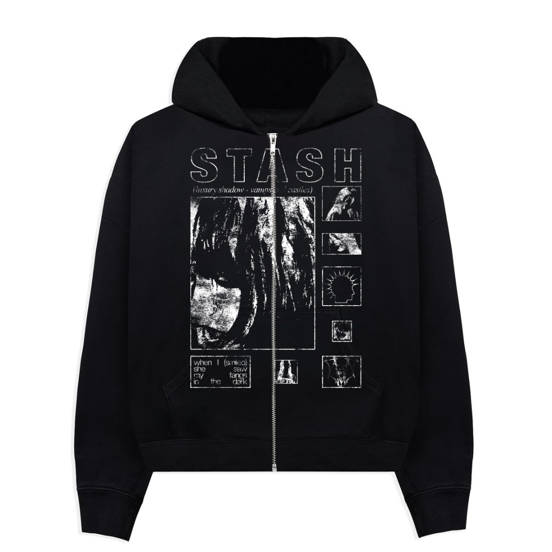 Luxury Shadow Zip Hoodie