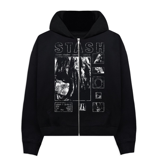 Luxury Shadow Zip Hoodie
